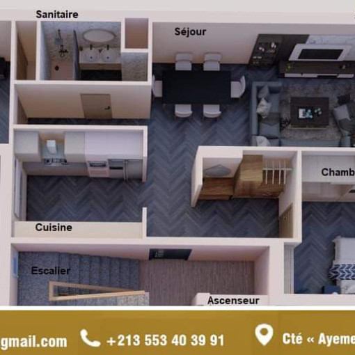 Appartement 3 chambres À vendre-4